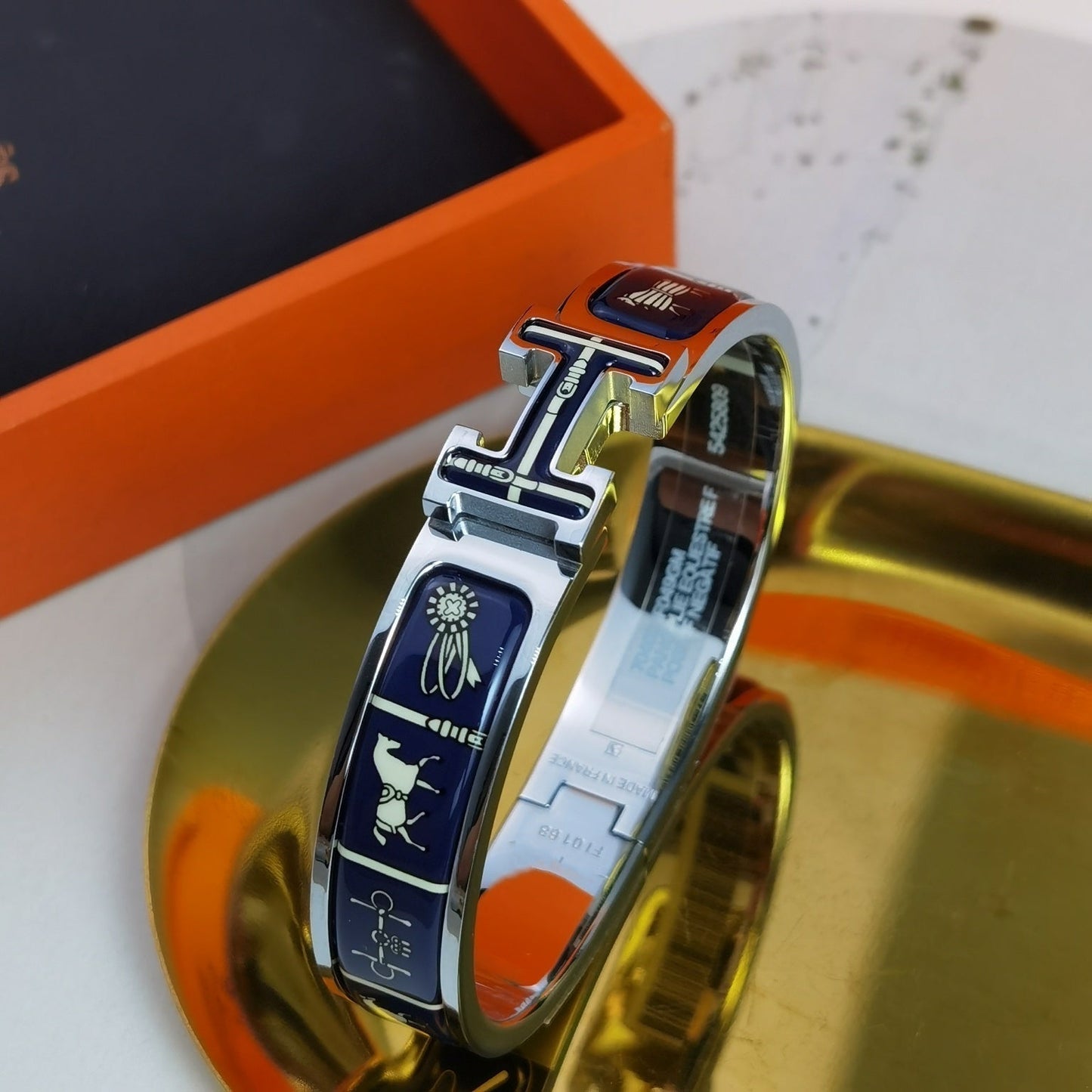 [Glow Jewelry]H COUVERTURES DARK BLUE BRACELET
