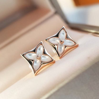 ¡®Glow Jewelry¡¯STAR MOP PINK GOLD EARRINGS