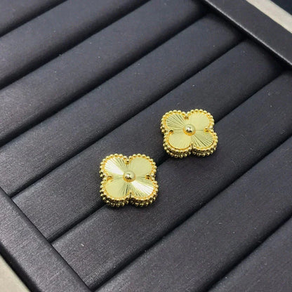 ¡®Glow Jewelry¡¯CLOVER MINI 9.5MM LASER EARRINGS