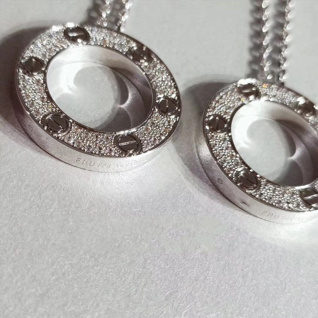 [Glow Jewelry]LOVE NECKLACE ADJUSTABLE SILVER