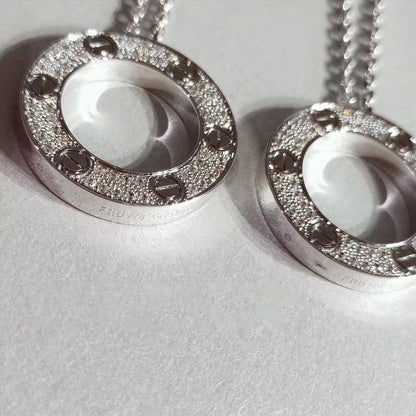 [Glow Jewelry]LOVE NECKLACE ADJUSTABLE SILVER