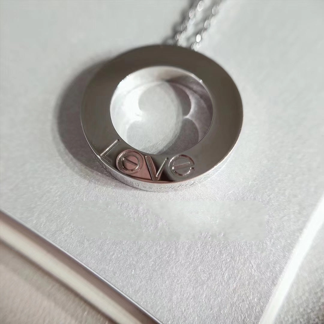 [Glow Jewelry]LOVE NECKLACE ADJUSTABLE SILVER