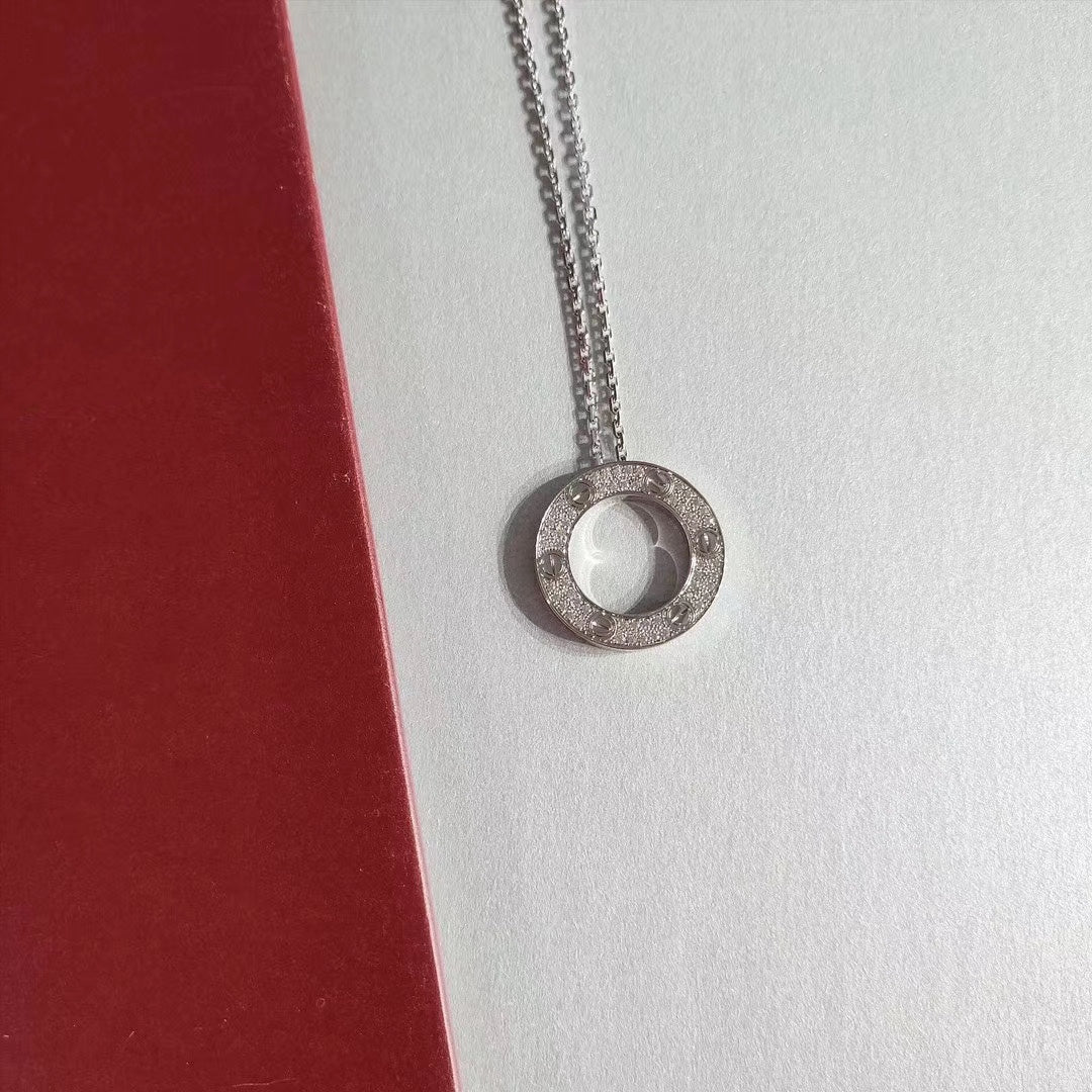 [Glow Jewelry]LOVE NECKLACE ADJUSTABLE SILVER