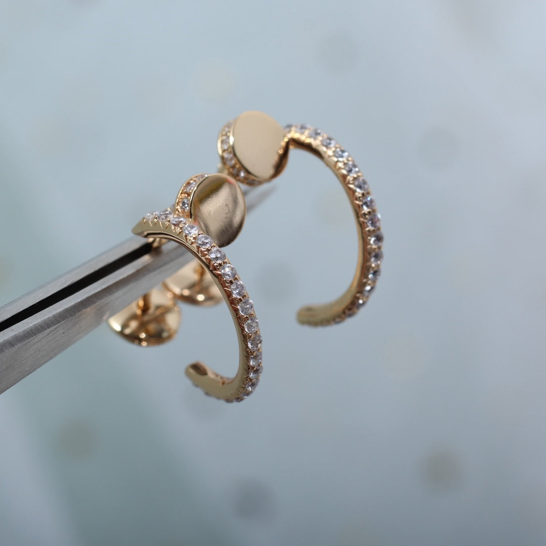¡®Glow Jewelry¡¯JUSTE EARRINGS 12.75MM PINK GOLD DIAMOND