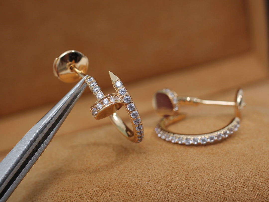 ¡®Glow Jewelry¡¯JUSTE EARRINGS 12.75MM PINK GOLD DIAMOND