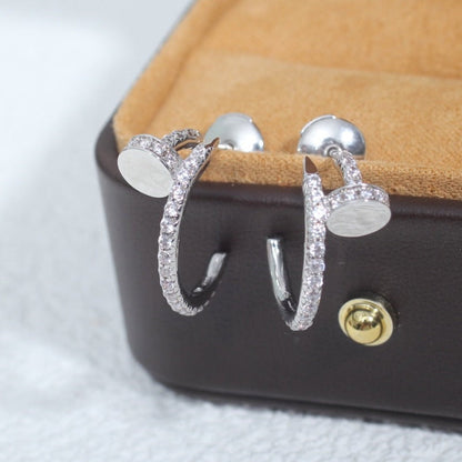 ¡®Glow Jewelry¡¯JUSTE EARRINGS 12.75MM SILVER DIAMOND