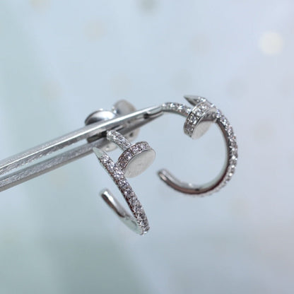 ¡®Glow Jewelry¡¯JUSTE EARRINGS 12.75MM SILVER DIAMOND