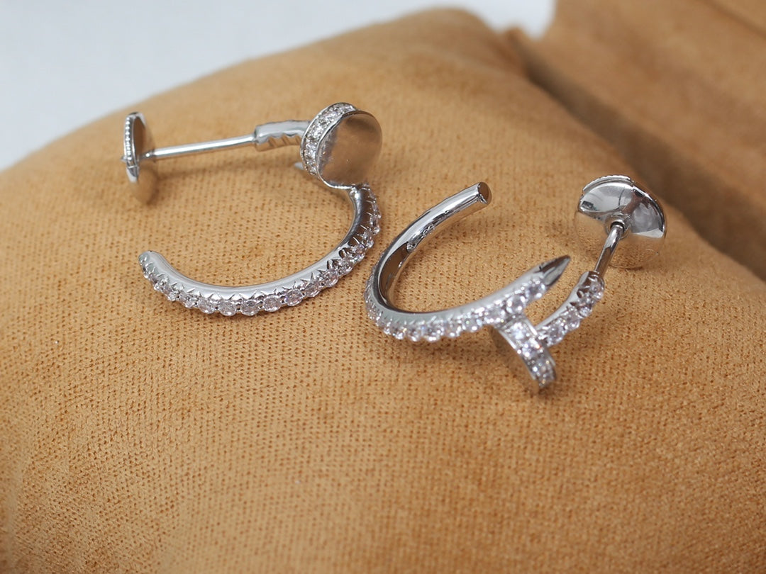 ¡®Glow Jewelry¡¯JUSTE EARRINGS 12.75MM SILVER DIAMOND
