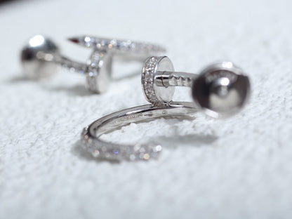 [Glow Jewelry]JUSTE EARRINGS 12.75MM SILVER DIAMOND