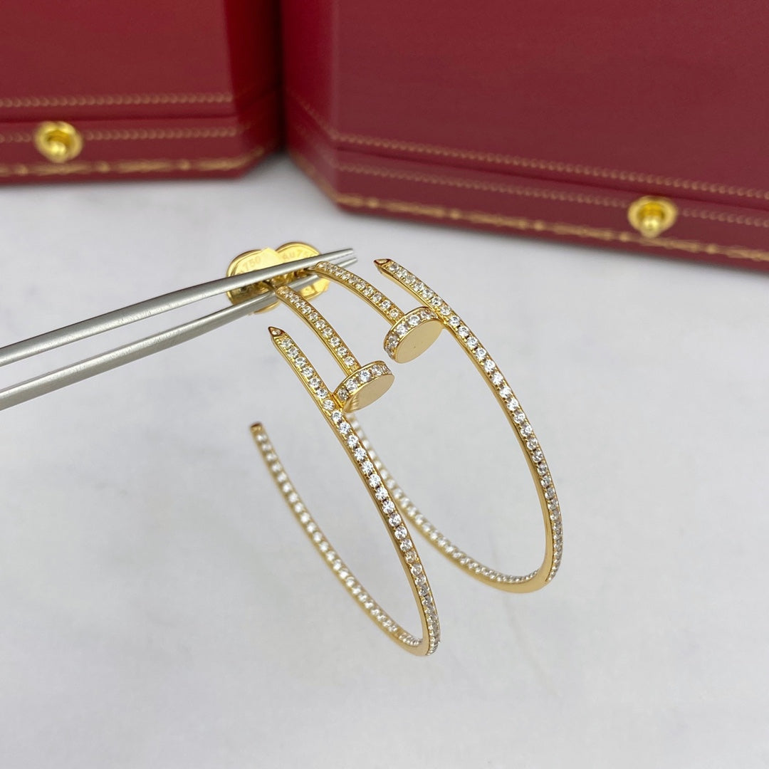 ¡®Glow Jewelry¡¯JUSTE EARRINGS FULL DIAMONDS 1.8MM