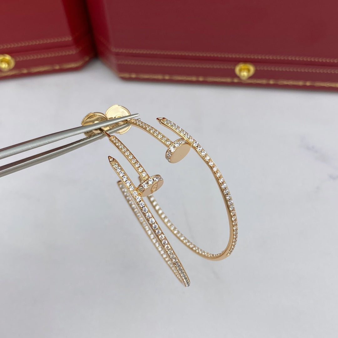 ¡®Glow Jewelry¡¯JUSTE EARRINGS FULL DIAMONDS 1.8MM