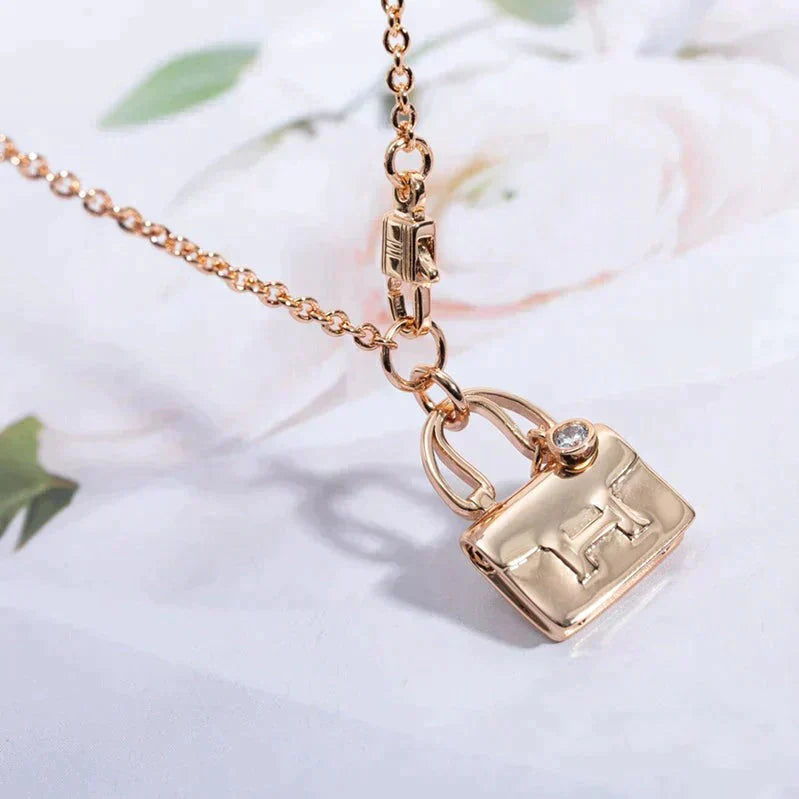 ¡®Glow Jewelry¡¯AMULETTE PEDANT ROSE GOLD NECKLACE
