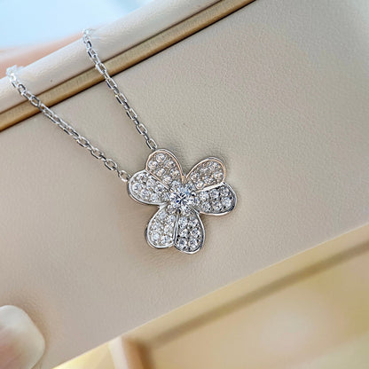 ¡®Glow Jewelry¡¯CLOVER DIAMOND NECKLACE SILVER