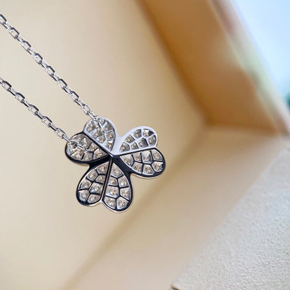 ¡®Glow Jewelry¡¯CLOVER DIAMOND NECKLACE SILVER
