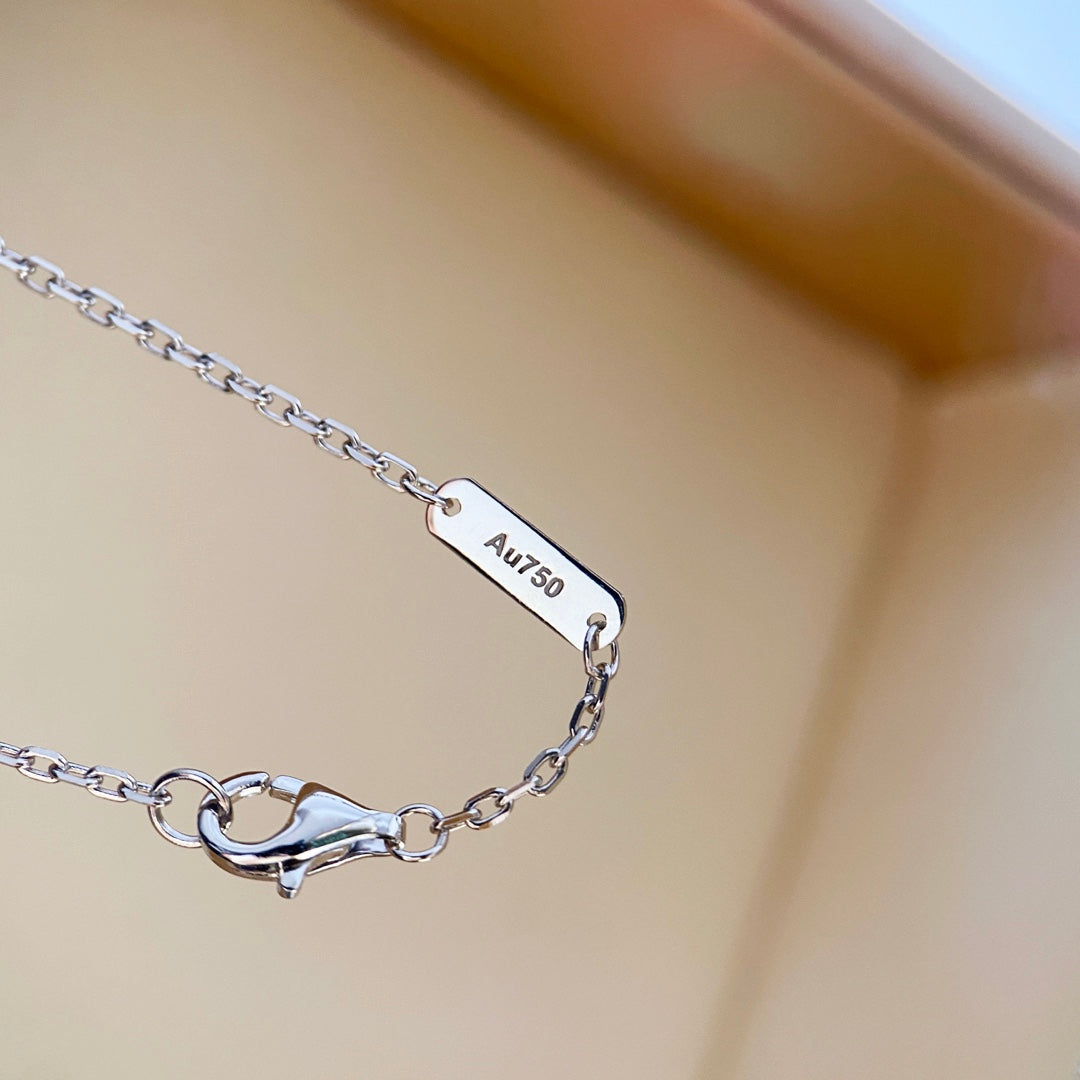 ¡®Glow Jewelry¡¯CLOVER DIAMOND NECKLACE SILVER