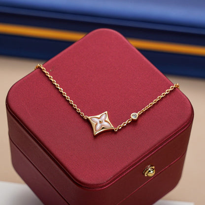 [Glow Jewelry]STAR 1 DIAMOND PINK GOLD BRACELET