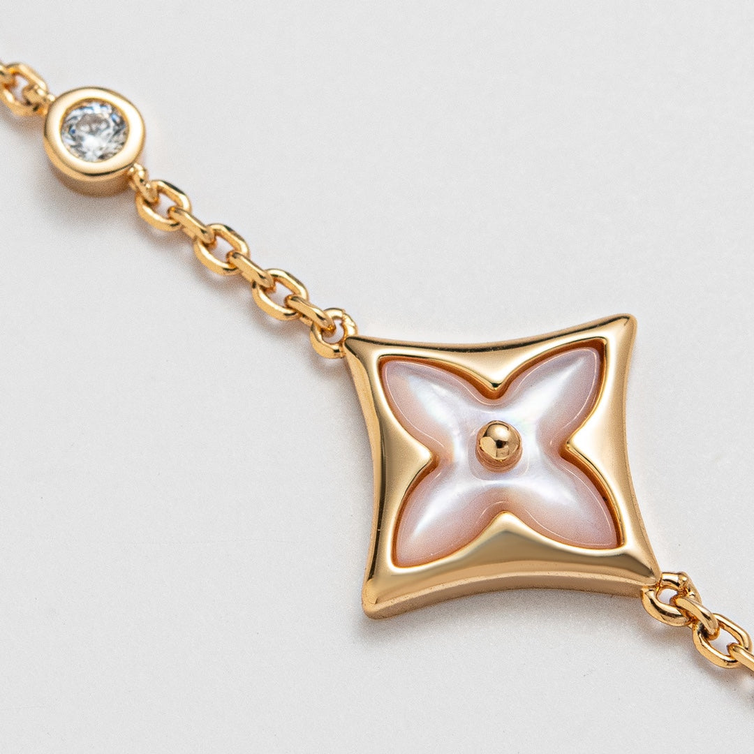 ¡®Glow Jewelry¡¯STAR 1 DIAMOND PINK GOLD BRACELET