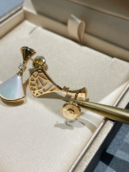 [Glow Jewelry]DREAM MOP 1 DIAMOND EARRINGS