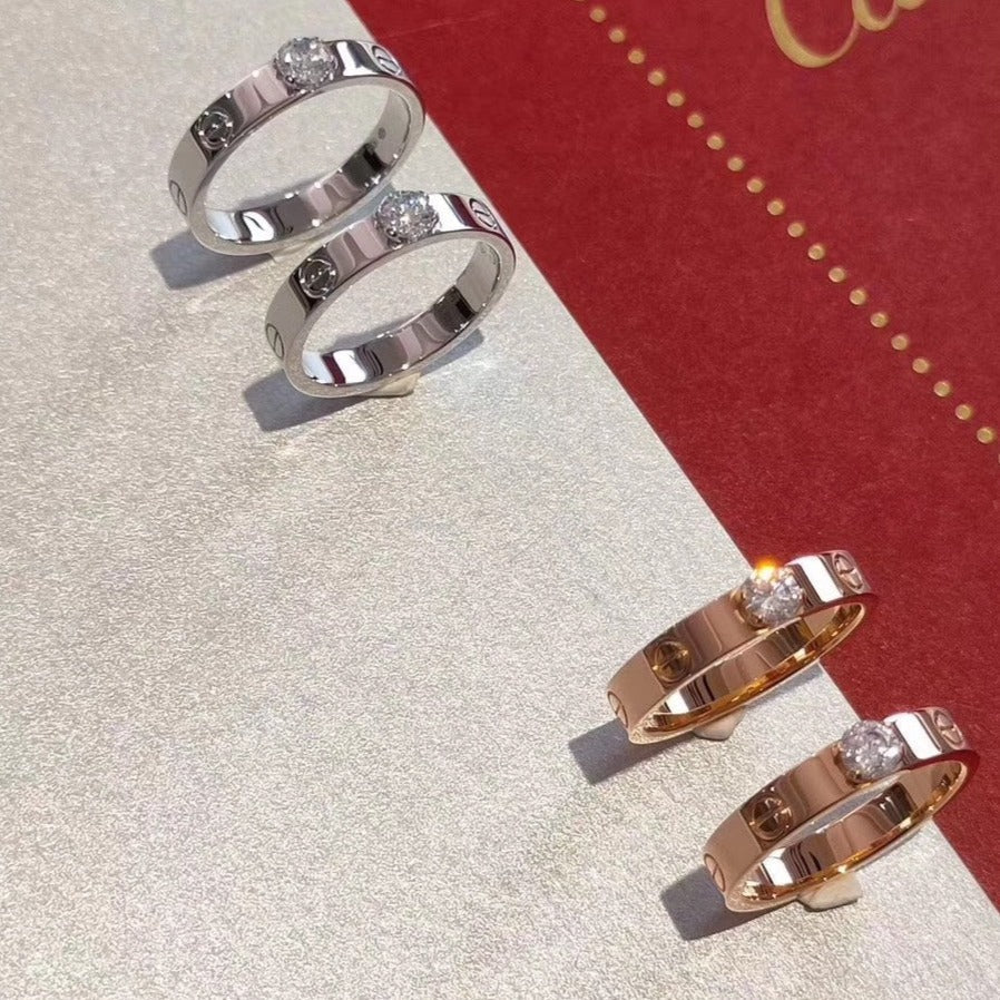 ¡®Glow Jewelry¡¯LOVE RING 3.6MM 1 BIG DIAMOND