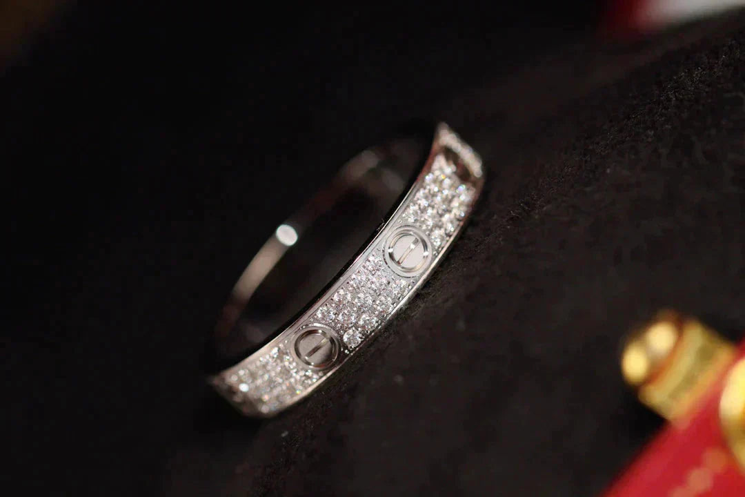 ¡®Glow Jewelry¡¯LOVE RING 3.6MM DIAMOND PAVED