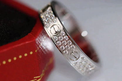 ¡®Glow Jewelry¡¯LOVE RING 3.6MM DIAMOND PAVED