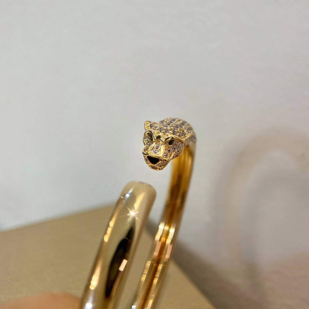 ¡®Glow Jewelry¡¯PANTHERE GOLD DIAMOND OPEN BRACELET