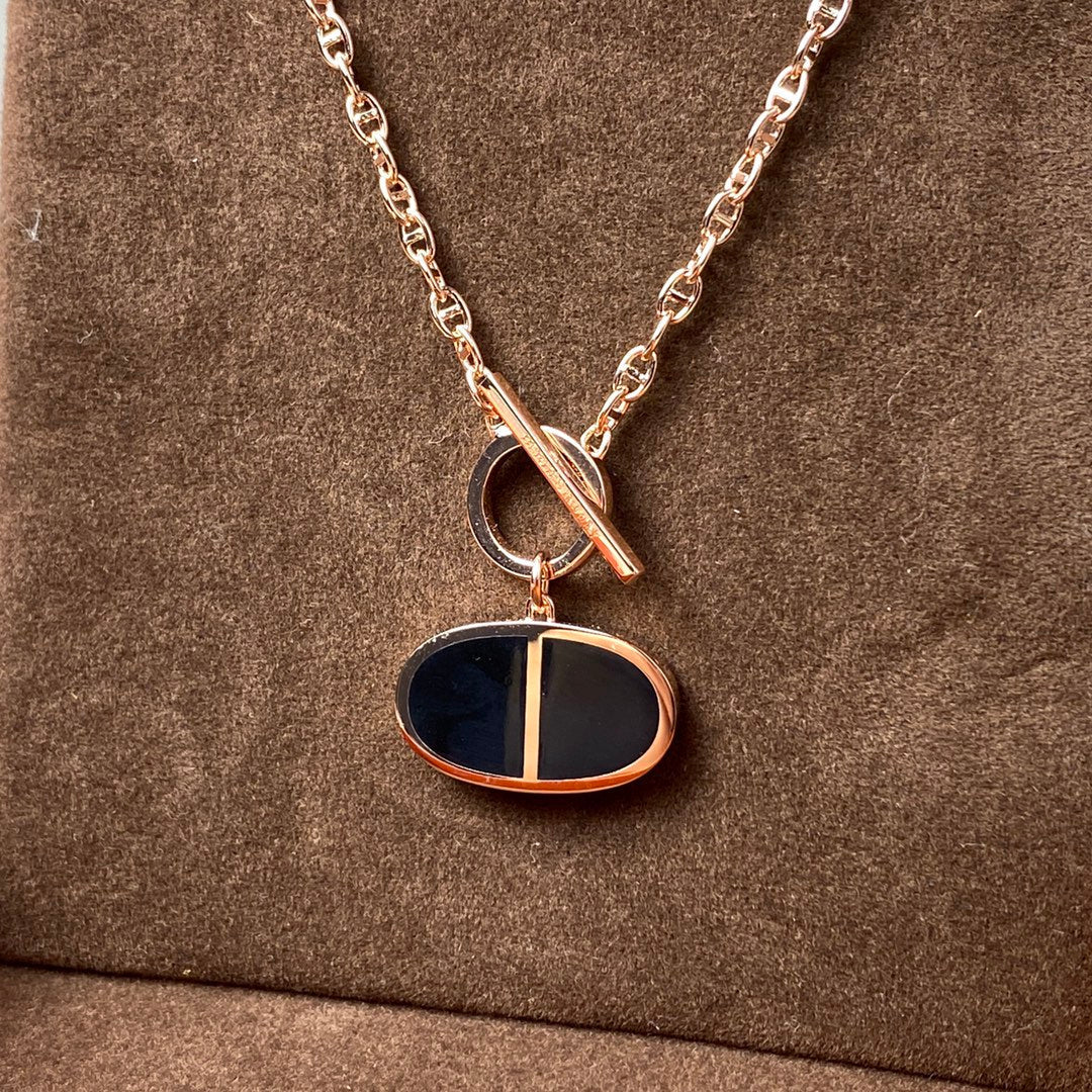 ¡®Glow Jewelry¡¯CHAINE VERSO BLACK CERAMIC NECKLACE