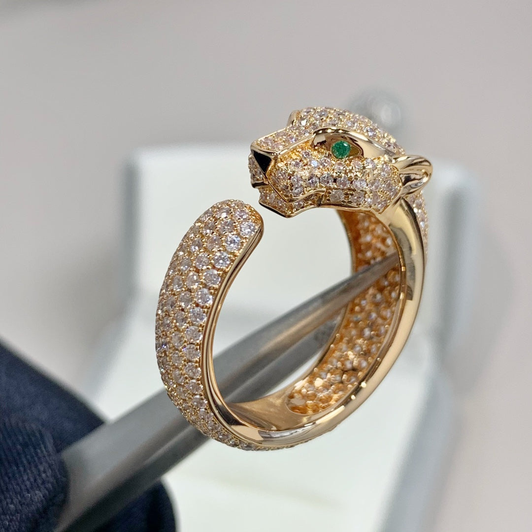¡®Glow Jewelry¡¯PANTHERE PINK GOLD DIAMOND RING