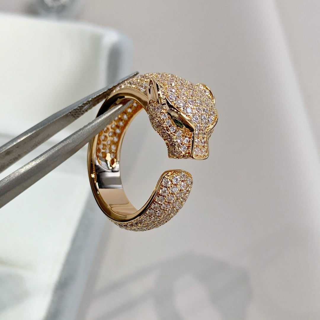 ¡®Glow Jewelry¡¯PANTHERE PINK GOLD DIAMOND RING