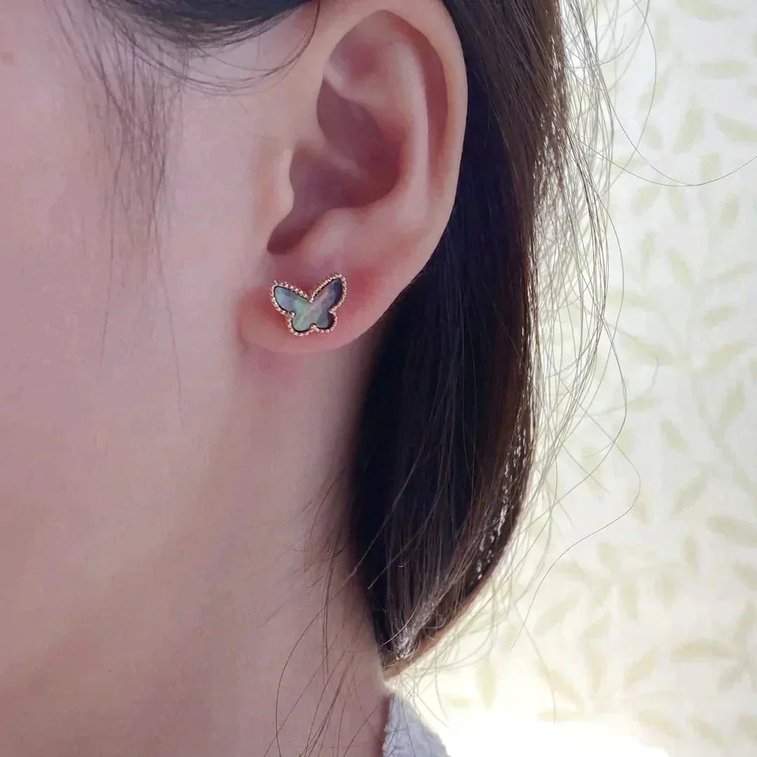 ¡®Glow Jewelry¡¯BUTTERFLY DARK MOP  EARRINGS