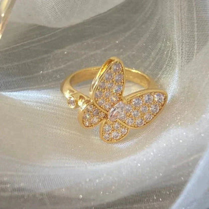 ¡®Glow Jewelry¡¯BUTTERFLY DIAMOND RING
