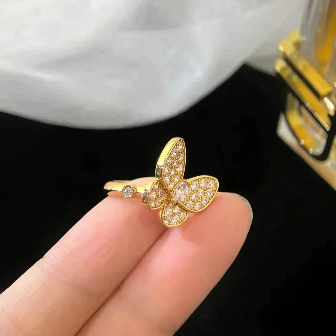 ¡®Glow Jewelry¡¯BUTTERFLY DIAMOND RING