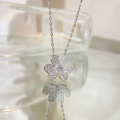 [Glow Jewelry]FLOWER DIAMOND NECKLACE