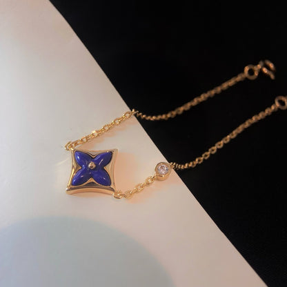 ¡®Glow Jewelry¡¯COLOR STAR PINK GOLD DIAMOND BRACELET