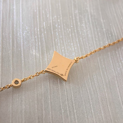 ¡®Glow Jewelry¡¯COLOR STAR PINK GOLD DIAMOND BRACELET
