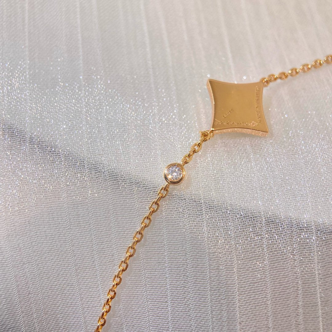 ¡®Glow Jewelry¡¯COLOR STAR PINK GOLD DIAMOND BRACELET