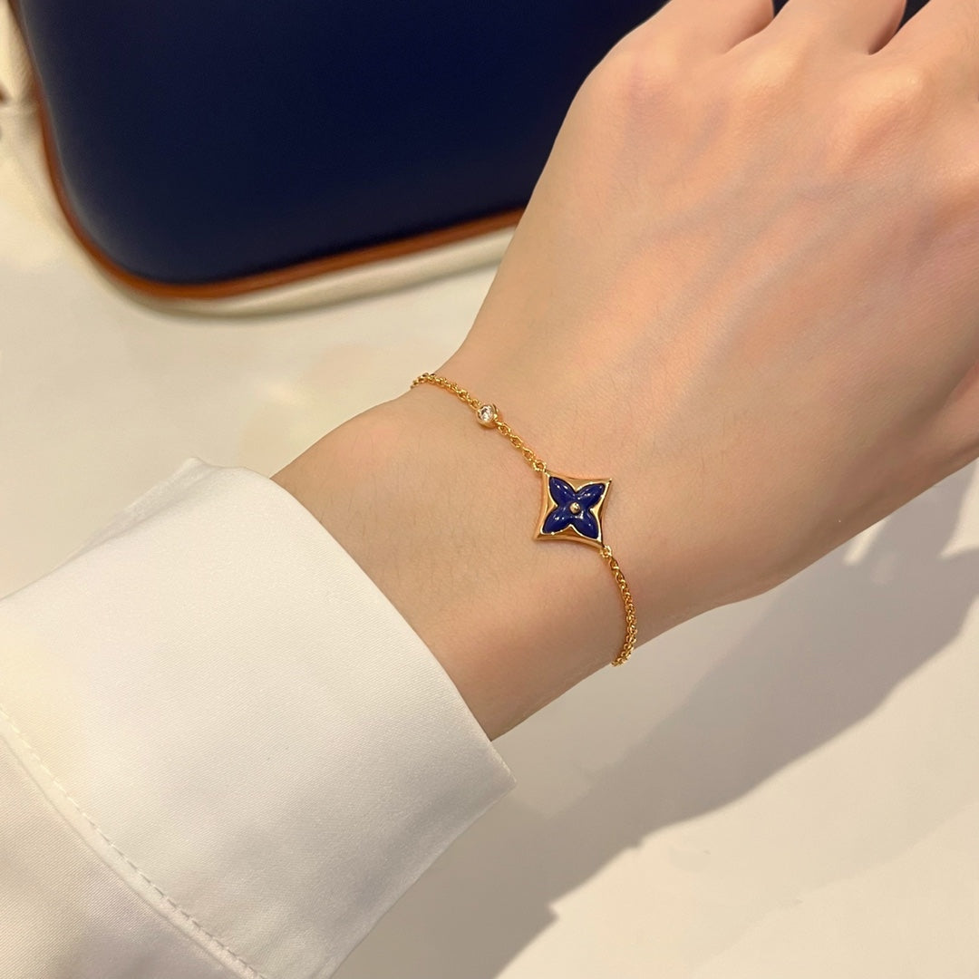 [Glow Jewelry]COLOR STAR PINK GOLD DIAMOND BRACELET
