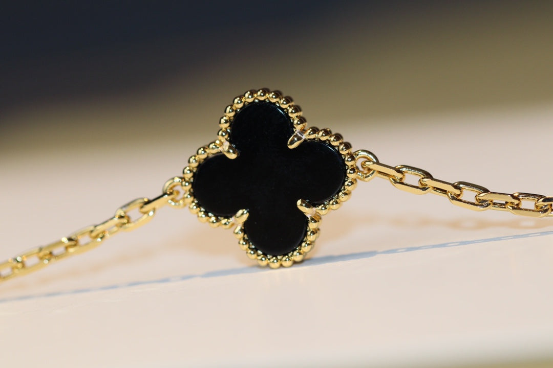 [Glow Jewelry]CLOVER 20 MOTIFS ONYX ROSE GOLD