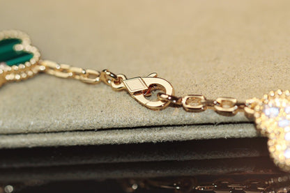 ¡®Glow Jewelry¡¯CLOVER 20 MOTIFS ONYX ROSE GOLD