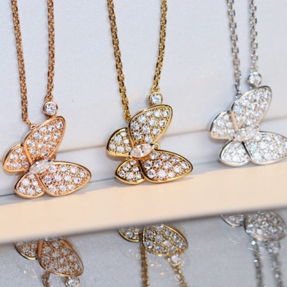 [Glow Jewelry]BUTTERFLY DIAMOND NECKLACE