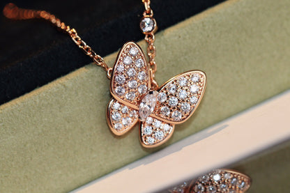 ¡®Glow Jewelry¡¯BUTTERFLY DIAMOND NECKLACE