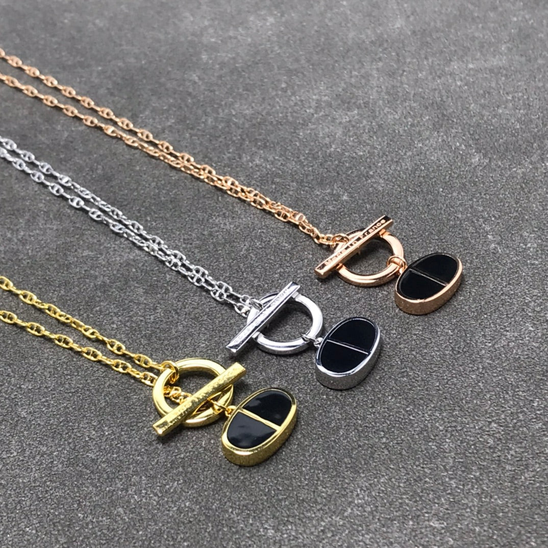 ¡®Glow Jewelry¡¯CHAINE VERSO BLACK CERAMIC  NECKLACE