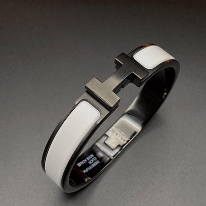 ¡®Glow Jewelry¡¯H BRACELET 12MM BLACK WHITE CERAMIC