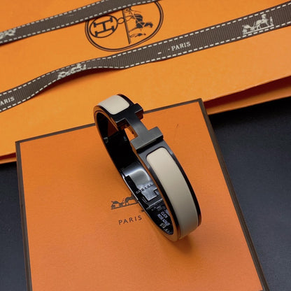 ¡®Glow Jewelry¡¯H BRACELET 12MM BLACK BEIGE CERAMIC