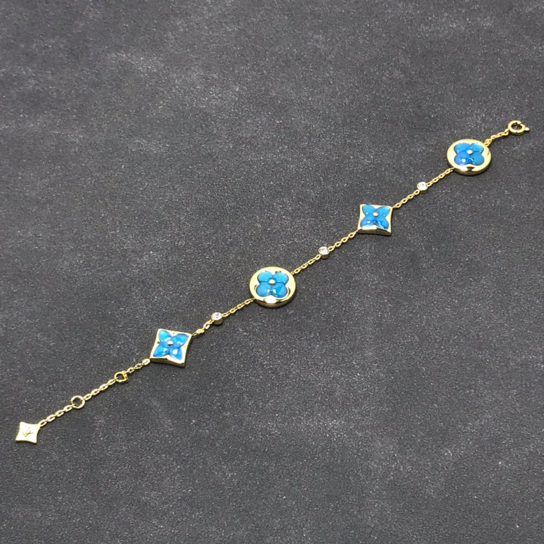 [Glow Jewelry]STAR AND SUN TURQUOISE 4 MOTIFS 3 DIAMONDS