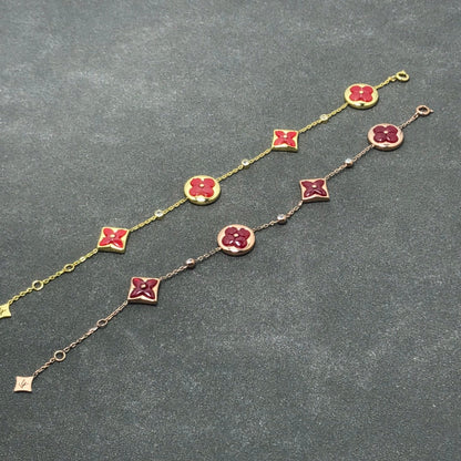 ¡®Glow Jewelry¡¯STAR AND SUN CARNELIAN 4 MOTIFS 3 DIAMONDS