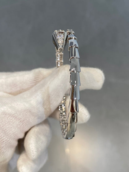 [Glow Jewelry]SERPENTI BRACELET DIAMONDS SILVER