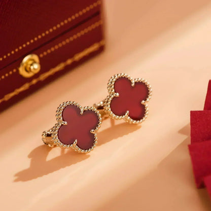 ¡®Glow Jewelry¡¯CLOVER MEDIUM 1 MOTIFS CARNELIAN  EARRINGS