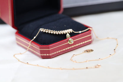 [Glow Jewelry]CLASH PINK GOLD NECKLACE