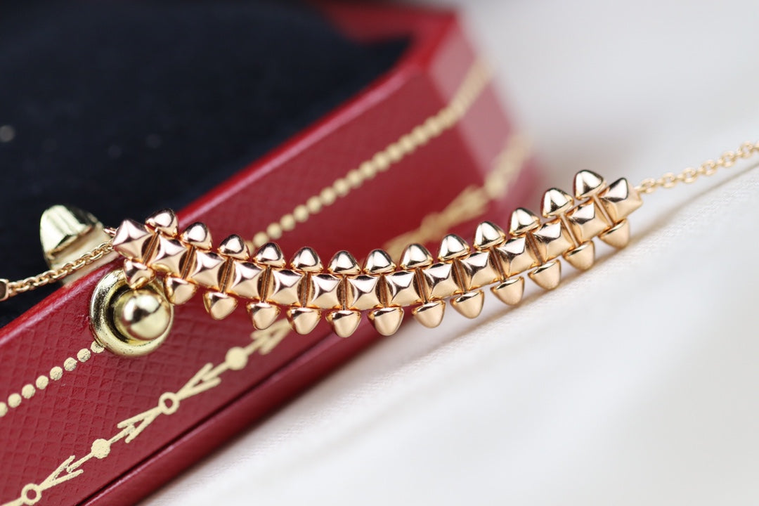[Glow Jewelry]CLASH PINK GOLD NECKLACE